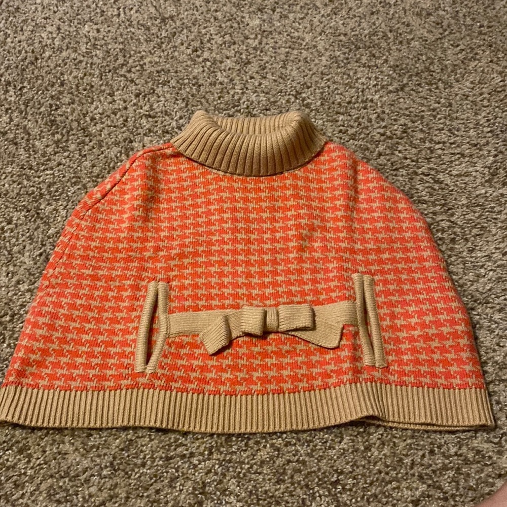 Janie and Jack girls poncho
